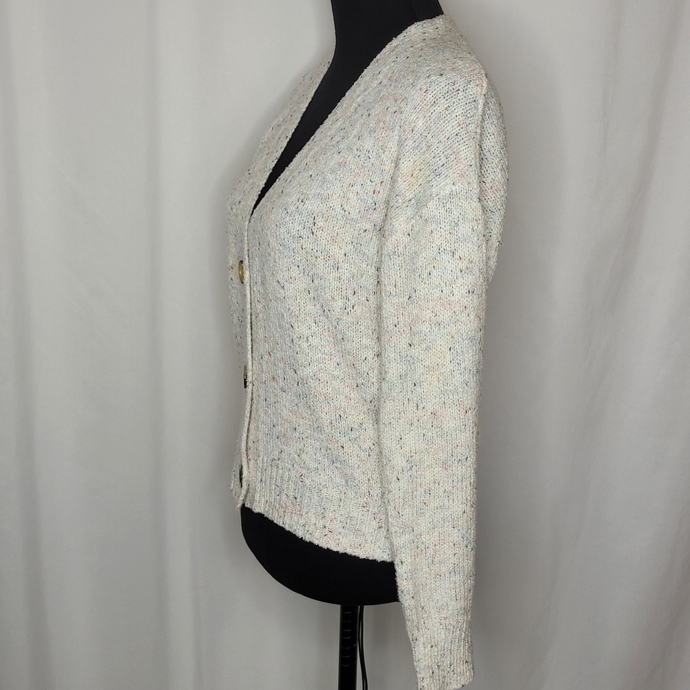 Lulu's Three Button Multi Colored Marled Knit Car… - image 2